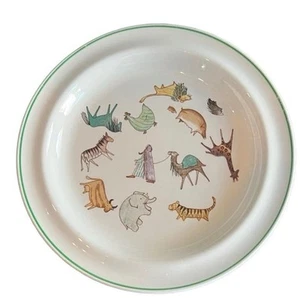 Arabia Childs Noah And Animals Plate Finland Arc Lord Religion RARE Vintage 963 - Picture 1 of 4