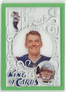 Panini Illusions 2021 NFL King of Cards Insert Emerald #KC-15 Mac Jones RC - Imagen 1 de 2