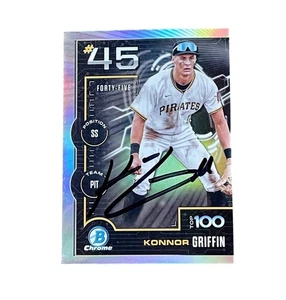Konnor Griffin Signed Card Pittsburgh Pirates Autographed Auto Top 100 - Picture 1 of 2