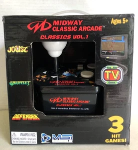 NEW Midway Classic Arcade Vol 1 TV Plug N Play 3 Game JOUST GAUNTLET DEFENDER - Picture 1 of 6