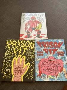 Prison Pit Volumes 2, 3, And 4 Johnny Ryan Fantagraphics Graphic Novels Collect - Picture 1 of 18