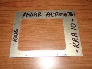 King KRA 10 Radar Altimeter Instrument Panel Cutout - Picture 1 of 2