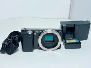 SONY Alpha NEX-5 Mirrorless digital camera 14.2MP Black tested Lensless - Picture 1 of 8