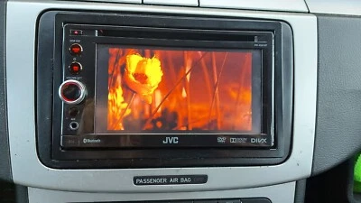 stereo 2 din jvc kw-av61bt bluetooth dvd  cd usb aux 3 rca front estrai 50x4 - Immagine 1 di 4