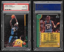 1998-99 Topps Finest Kevin Garnett #14 PSA 10 GEM MT HOF