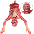 Halloween Prop Half Body Hanging Torso Haunted Severed Skinned Party Decoration