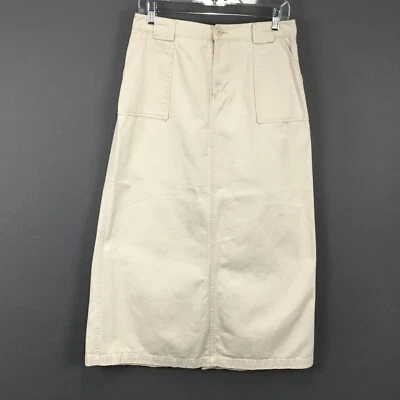 GH Bass Skirt Womens 8 Midi Utility Cargo Pockets Classic Casual Workwear - Image 1 of 4