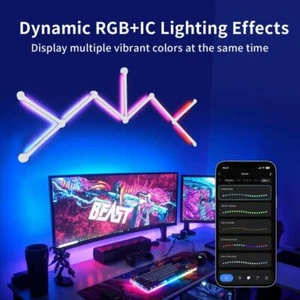 9pcs RGB Wall Light, LED DIY Geometry Splicing Gaming Lights, Home Decor Lights - Picture 1 of 20