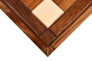 Deluxe Sheesham Solid Wood Maple Wooden Chess Board 21" - 55 mm - Picture 1 of 10