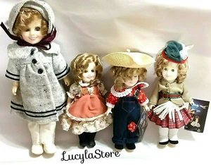 4 muñecas de coleccionista Shirley Temple Ideal 1983 serie Dimples Suzannah REBECCA Wee - Imagen 1 de 12