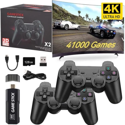 X2 PRO 128G 41000+ Games 4K Game Stick HD Retro Video Game Console Wireless