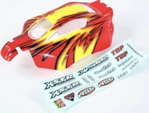 HSP 10719 RC 1/10 Off road Buggy Yellow and Red Body Shell 31X17.6cm Redcat - Picture 1 of 1