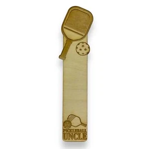 Bookmark - Pickleball Uncle - Birch wood - Picture 1 of 6