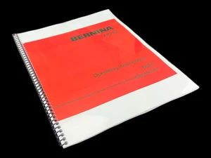 Bernina Nova 900 Electronic Operating Instructions User Guide: 33 Pages Reprint - Picture 1 of 3