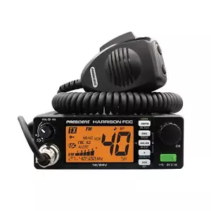 President Harrison FCC 40 Channel AM/FM 7 Color Display Talkback Mobile CB Radio - Picture 1 of 7