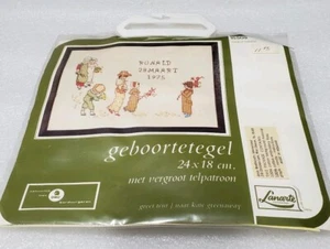 De Colección Lanarte Geboortegel Kit Punto de Cruz 15509 Fuera de Stock Raro Fuera de Impresión Nuevo de Lote Antiguo DMC - Imagen 1 de 5