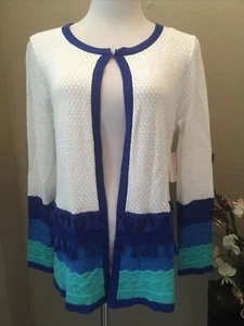 NWT WOMEN'S OPEN FRONT LIGHTWEIGHT CARDIGAN SWEATER SZ MEDIUM - Picture 1 of 6