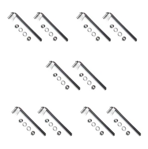 Zinc Plated 5/8" X 6" Long J Bolt Chainlink Fence Gate Hinge Lot of 10 pieces - Picture 1 of 2