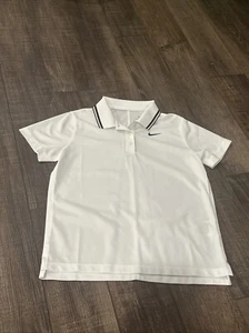 Girls Size Medium White Nike Golf Polo - Picture 1 of 3