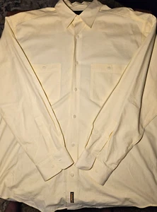 Timberland yellow Button Up Long Sleeve Shirt Size Large 100% cotton EUC - Picture 1 of 7