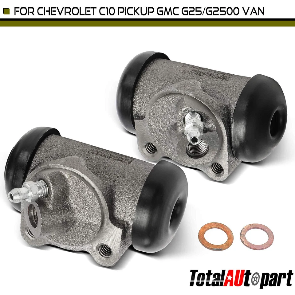 2x Cilindros de rueda de freno de tambor para camioneta Chevy G30 GMC G25/G2500 delantera/trasera Foto 1 de 4