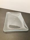 Vtg Lausitzer Glas Kristall Op Art Rectangle Tray Crystal Germany 12?-8?