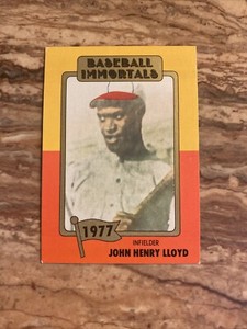 1980 SSPC Baseball Immortals 1st Printing Pop Lloyd John Henry (No MLB Logo) HOF