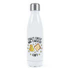 Crazy Cheese And Crackers Lady Stars Double Wall Water Bottle Funny Food Lover