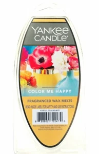 Yankee Candle COLOR ME HAPPY Wax Melts Tarts Home Fragrance Mango Peach Vanilla - Picture 1 of 1