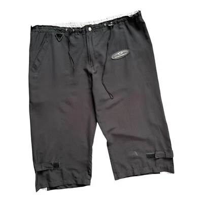 Vintage Y2K OAKLEY Software Big Logo Breeches Shorts Black - Image 1 of 4