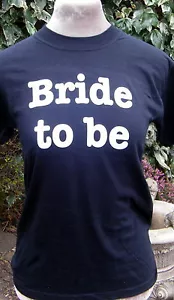 iron on transfer bride to be + small one FREE for wedding hen party ETC. - Picture 1 of 2