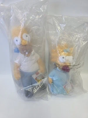 Juguetes de peluche Homero y Maggie de Los Simpson, vintage 2004 Aplausos 25 aniversario Foto 1 de 4