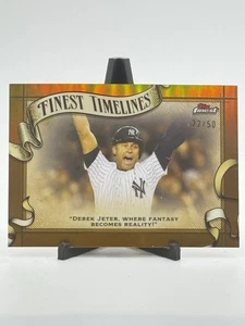 2024 Topps Finest Derek Jeter Timelines Gold 22/50 #FT-10 - Bild 1 von 2
