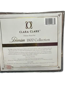 CLARA CLARK DELUXE PREMIER 1800 COLLECTION Cal King 4-TEILIGES SET - dunkelbraun - Bild 1 von 3