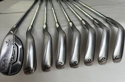 Juego de plancha Adams Idea Tech A4R 4H,5,6,7,8,9,PW,GW regular flexible acero para hombre diestro Foto 1 de 4