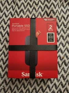 SanDisk 2TB Portable SSD portable external SSD, up to 800 MB/s Brand New Sealed! - Picture 1 of 3