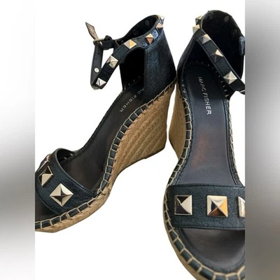 Marc Fisher Navy Kegan Espadrille Wedges NWOT - Image 1 of 4