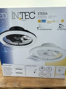 Ventilatore Con Luce Led - Bianco Marca Intec. - Foto 1 di 4
