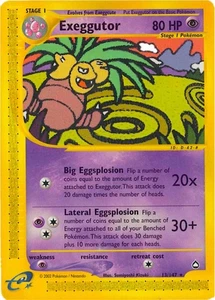 Pokémon Karte Exeggutor 13/147 Aquapolis Rare NM/LP - Bild 1 von 2