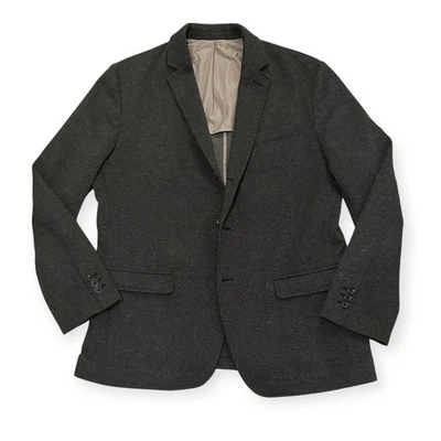 Blazer Banana Republic para hombre gris oscuro sin estructura tejido de 3 botones talla grande Foto 1 de 4
