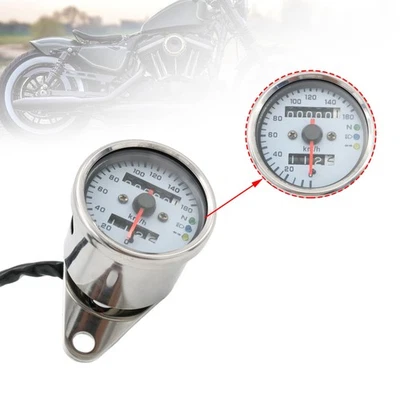 Velocímetro LED Universal 0-160KMH - 12V con Doble Odómetro para Bicicletas Foto 1 de 4