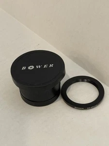 Used Bower Digital Super Wide 0.42X AF Macro lens 58-46 w/ Caps - Picture 1 of 7