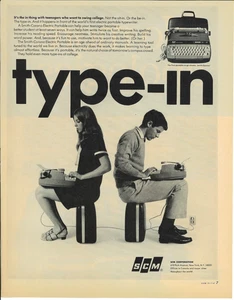 1967 SMITH CORONA SCM Typewriter Electric Vintage Magazine Print Advertising - Picture 1 of 1