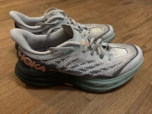 Hoka One One Womens Size 8 B Speedgoat 5 Harbor Mist Spruce 1123158 HMSP Trail - Picture 1 of 9