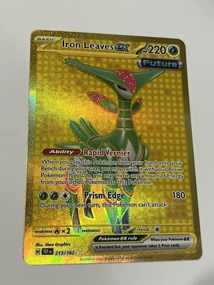 Iron Leaves ex 213/162 Sv05: Temporal Forces Holo Gold Mint - Image 1 of 2