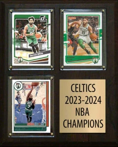 Boston Celtics 2023-24 Campeonato 3 Cartas Placa Donruss Hoops 2023 2024 Jayson - Imagen 1 de 4