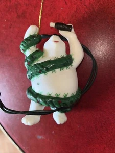 Vintage Coca Cola Polar Bear Light Up Christmas Ornament - Picture 1 of 10