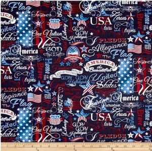 4th of July Curtain Valance USA Americana Stars Flag Red Patriotic 42 x 14 - Picture 1 of 1