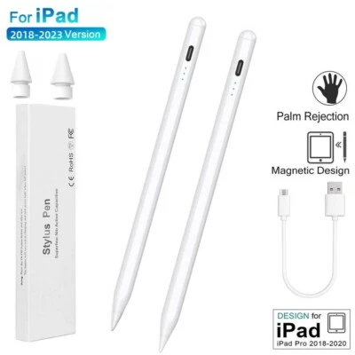 2PACK For Apple Pencil Stylus iPad 10/9/8/7/6th, Air 5/4/3, iPad Pro 2018-2024 - Image 1 of 4