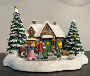 THOMAS KINKADE 2004 LIGHT UP SKATER'S POND and HOUSE-TESTED, VGC - Picture 1 of 7
